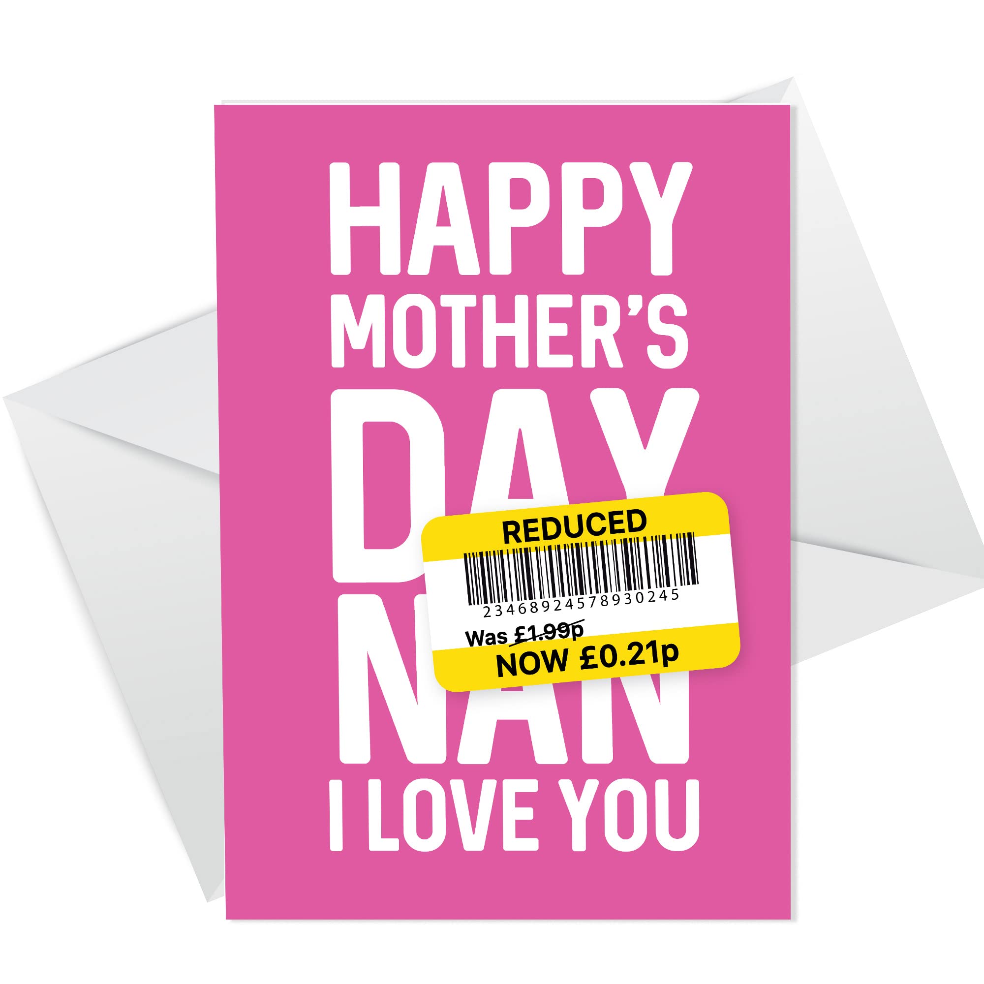 RED OCEAN Nan Mothers Day Card | Funny Mothers Day Card | Funny Card | Fun Mothers Day Card | Card for Nan| Funny Card | Reduced card | From Granddaughter Grandson