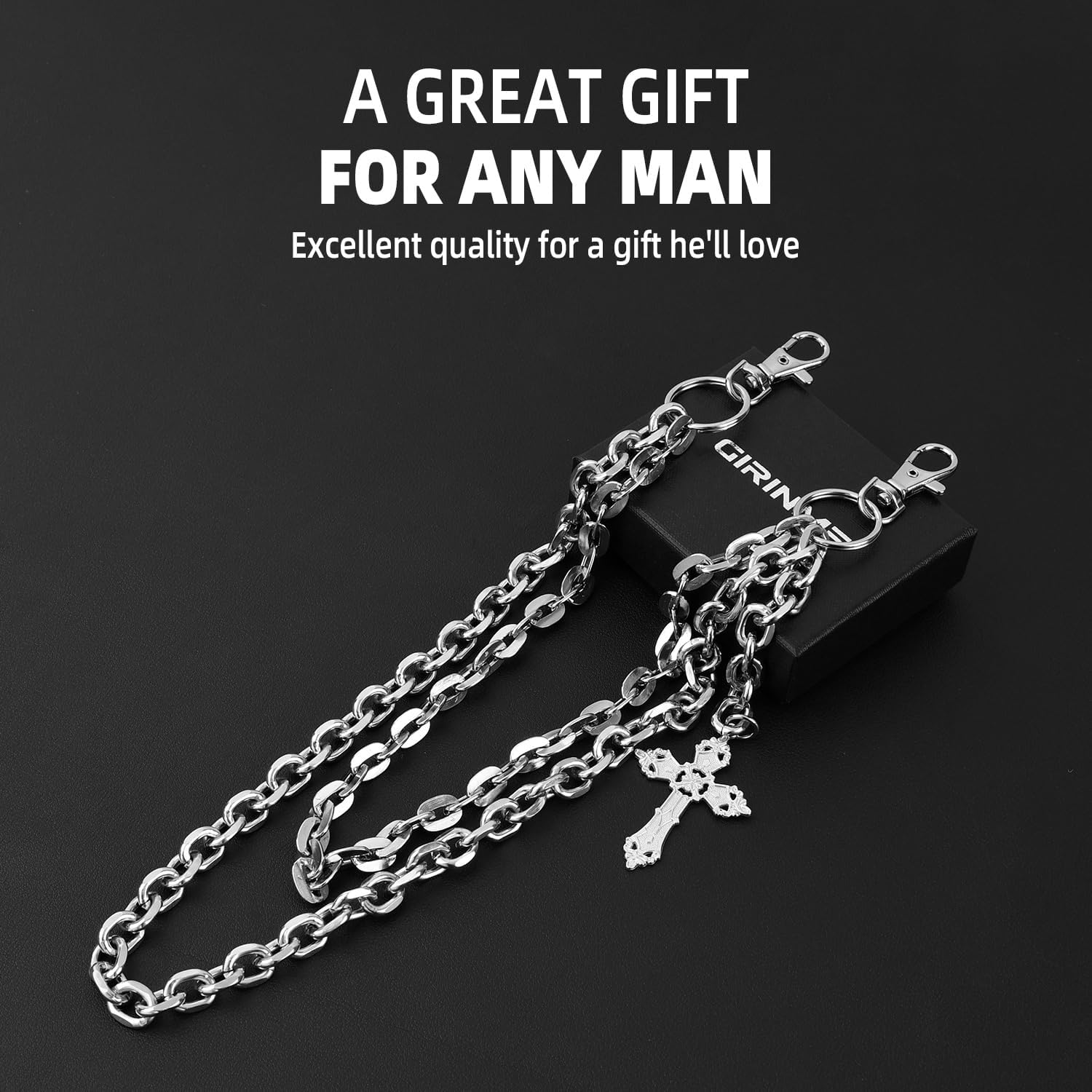 Pants Chain&Wallet Chain for Men Women,Gothic Hip Hop Rapper Style Accessory for Jean,Pocket,Belt - Image 7