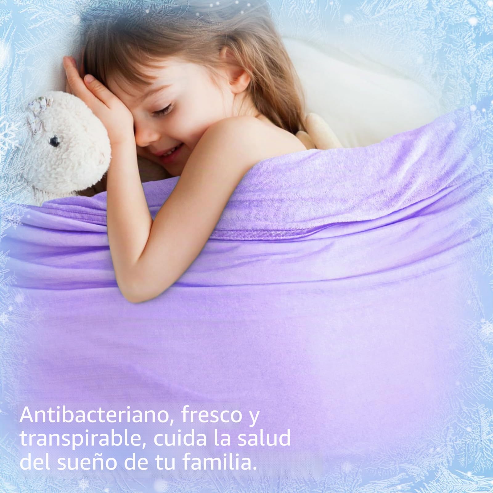 Avoalre Manta Verano con Fibra de Enfriamiento Japonesa ARC-Chill, Q-MAX 0.3, Ambos Lados Súper Suave Transpirable, Antiestática Ayudar a Dormir, para Cama Sofá Coche Viaje, 200 * 220CM, Púrpura