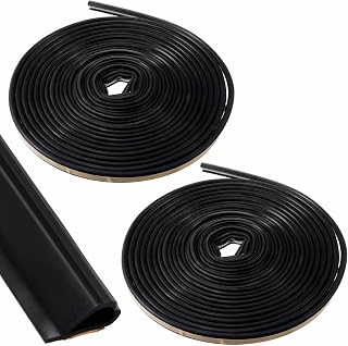 2 Roll Adhesive Fire/Smoke Seal,0.37" W X 0.19" H X 20' L,Black Perimeter,Black