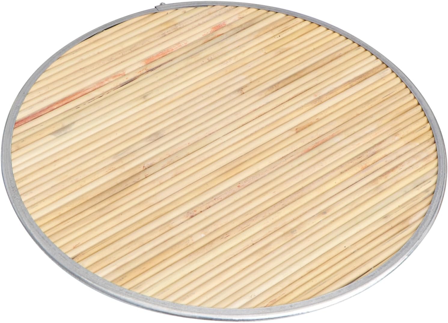 1pc Household Non-Stick Food Storage Tray Round Traditional Chinese Pasta Dumpling Holder Sorghum Rod Design Space-Saving Reusable Kitchen Essential for Dumplings and Noodles