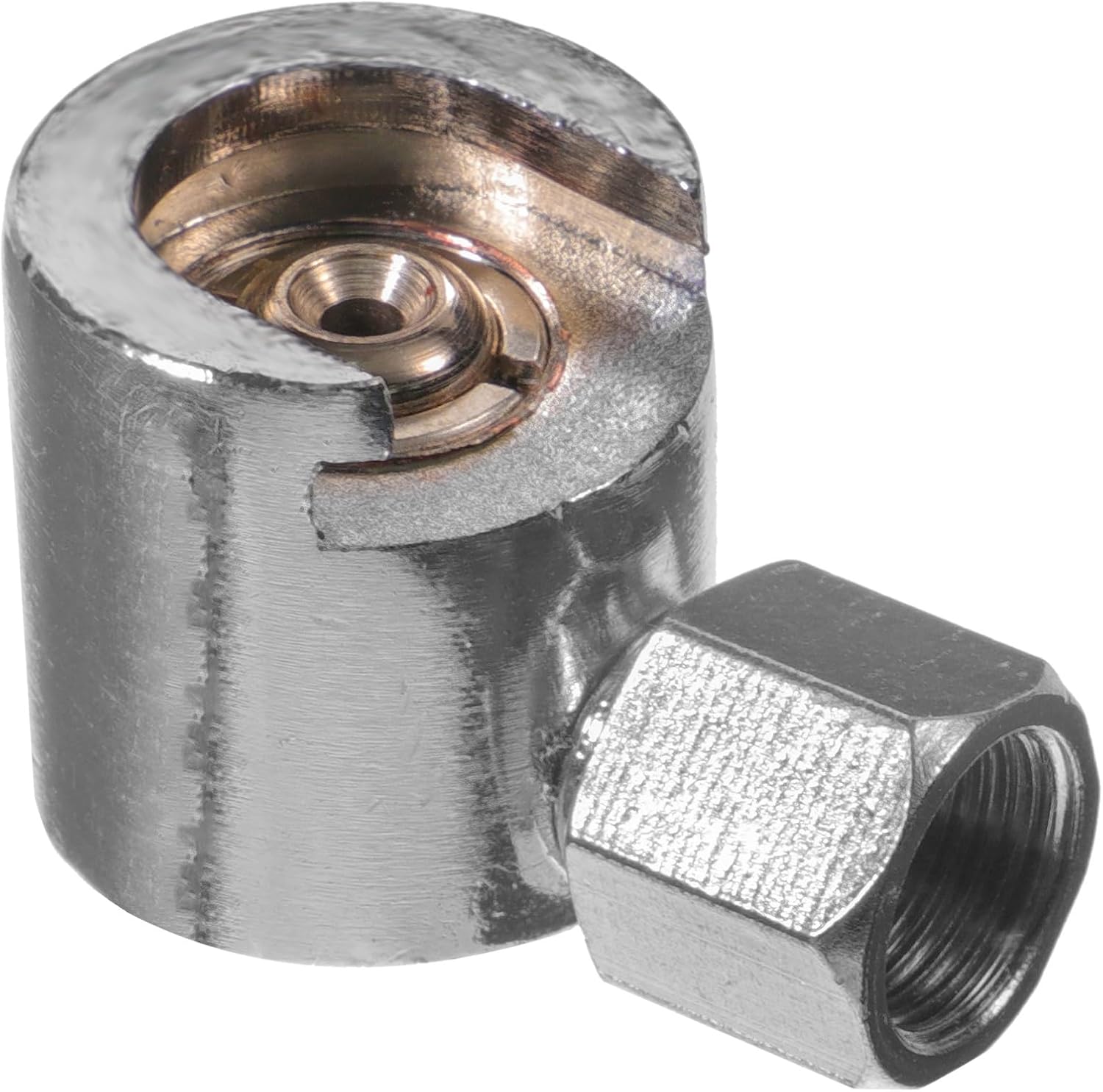 iplusmile Button Head Grease Fitting Adapter Replacement Metal Grease Coupler for Hydraulic Gun with Secure Connection