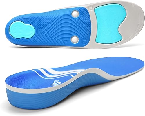 Plantilla ortopédica con soporte para el arco, alivio de la fascitis plantar, pies planos para sobrepronación del dolor en el talón, insertos para