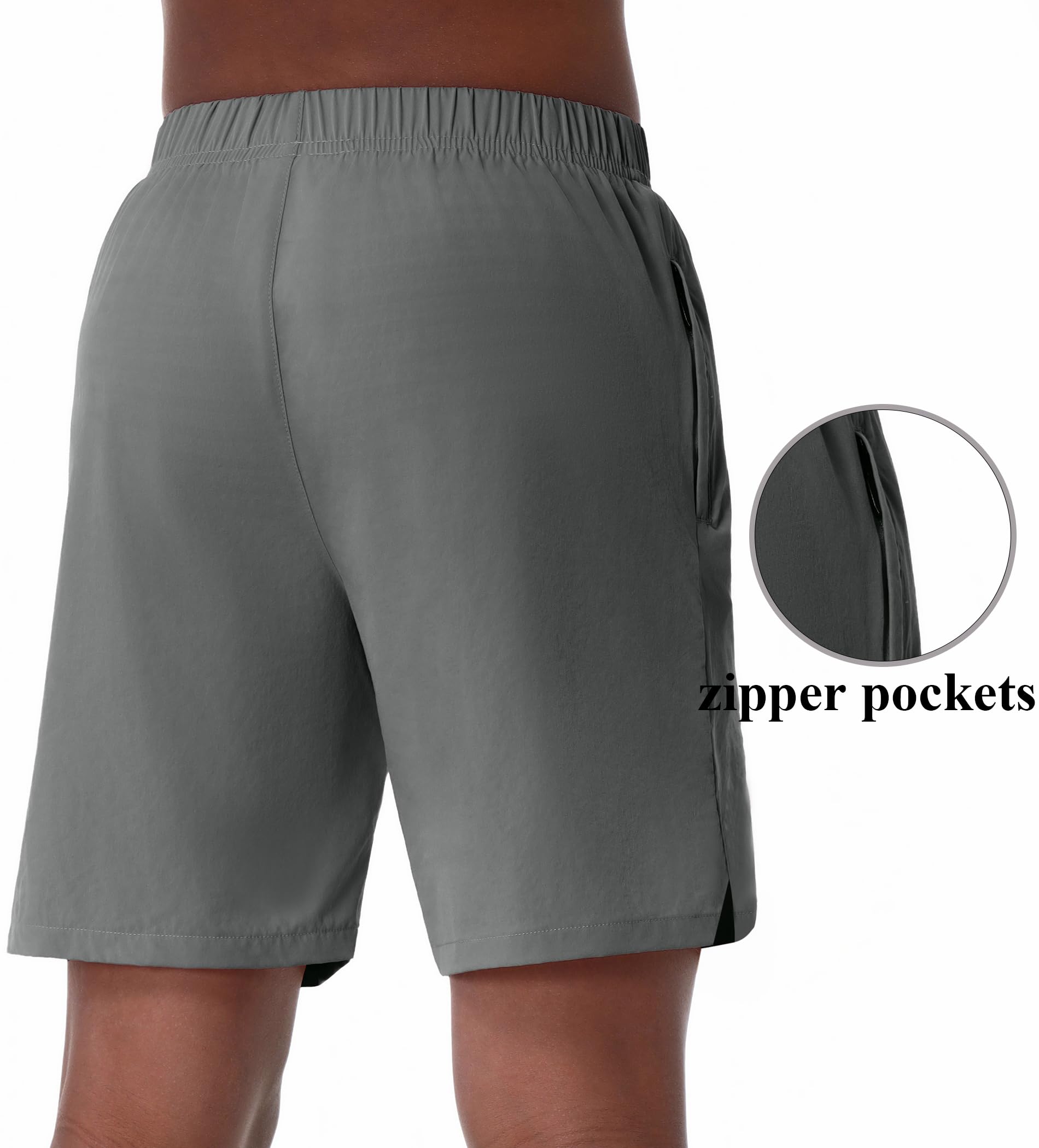 EXARUS Pantalones cortos deportivos para niños, para correr, baloncesto, fútbol, compresión, secado rápido | Cintura elástica ligera con bolsillos para niños, paquete múltiple Active 6-14 años