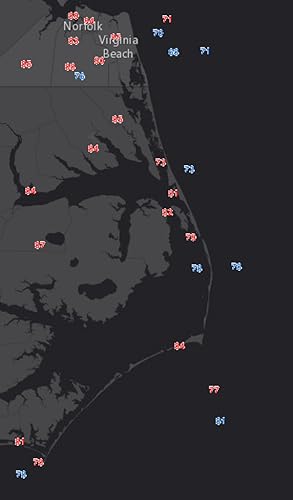 Ocean Water Temps