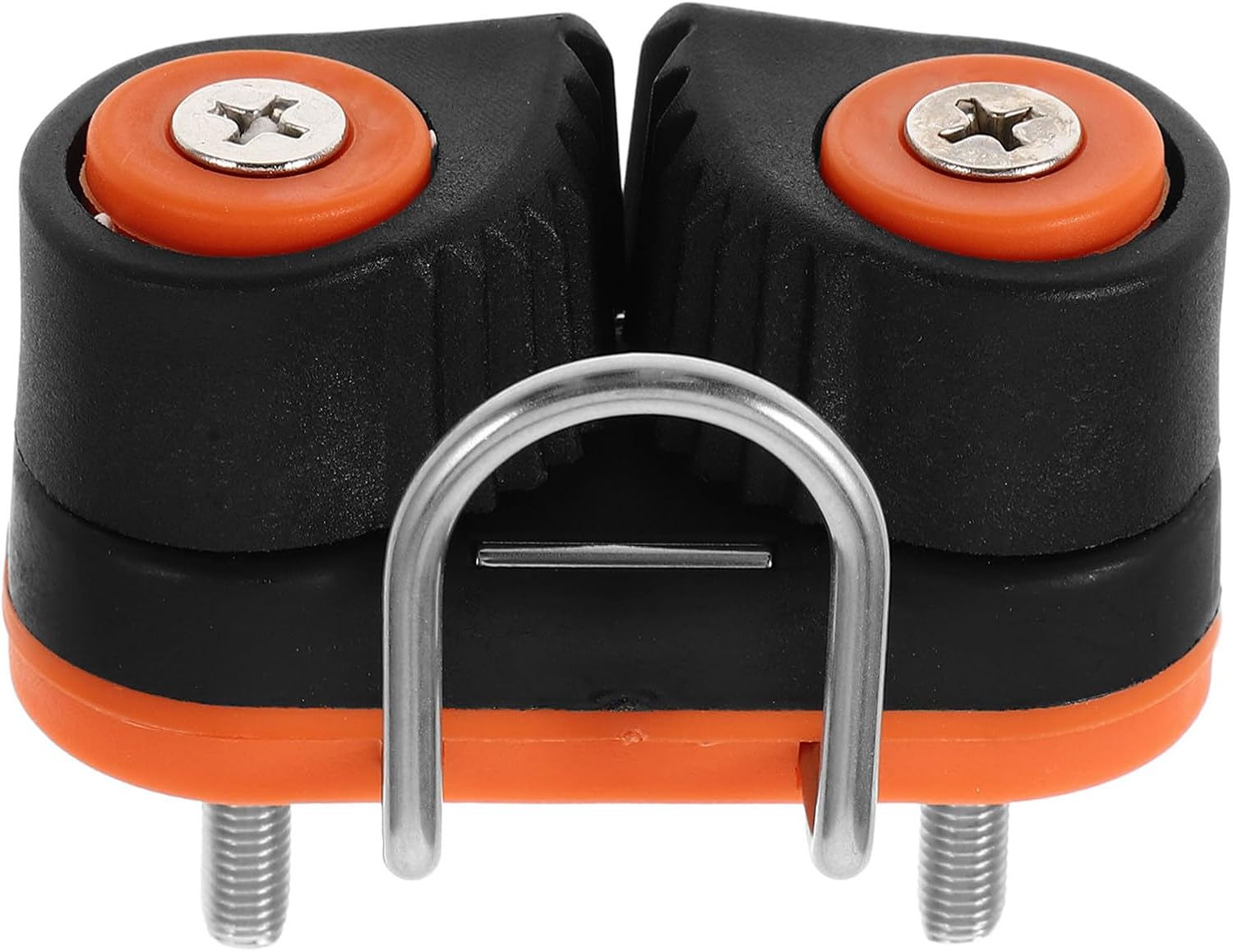 Milisten Boat Line Cleat for Kayak Track with Ball Bearing Cam Clip, Dual Nylon Straps Rope Fastener for Sailing and Fitness Equipment, Universal Marine Rope Clamp Accessory