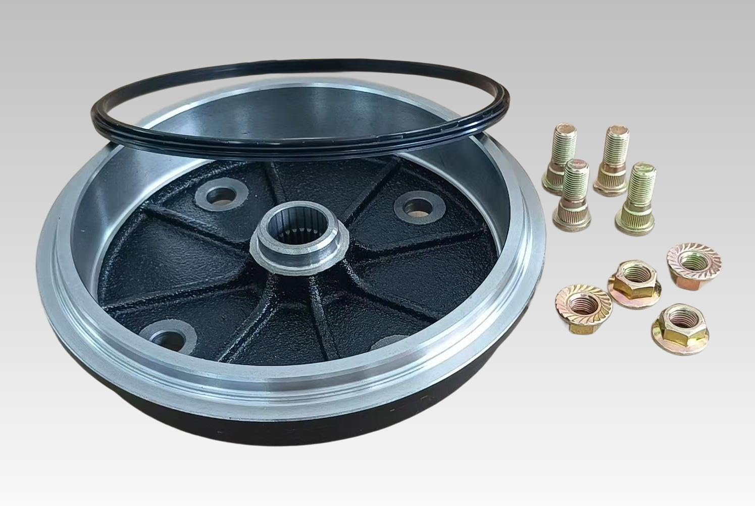 Front Brake Drum Hub 41038-1227 with Seal & Lug Bolts Replacement for 1994-2000 Kawasaki Mule 2010 2020 2030 2500 2510 2520 kaf540 KAF950 UTV