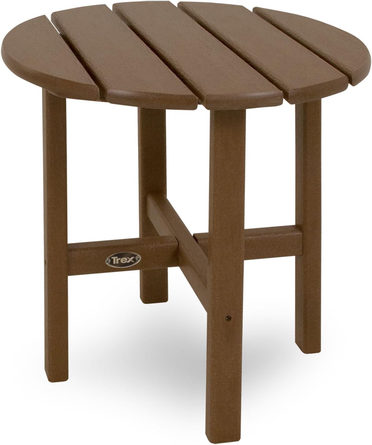 Trex Outdoor Furniture Cape Cod Round 18-Inch Side Table, Tree House