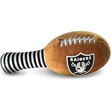 Las Vegas Raiders Plush Football Rattle by Smilo - Officially Licensed NFL Baby Rattle Toy - Soft Baby Rattle with Bell - for Babies and Toddlers from 3 Months