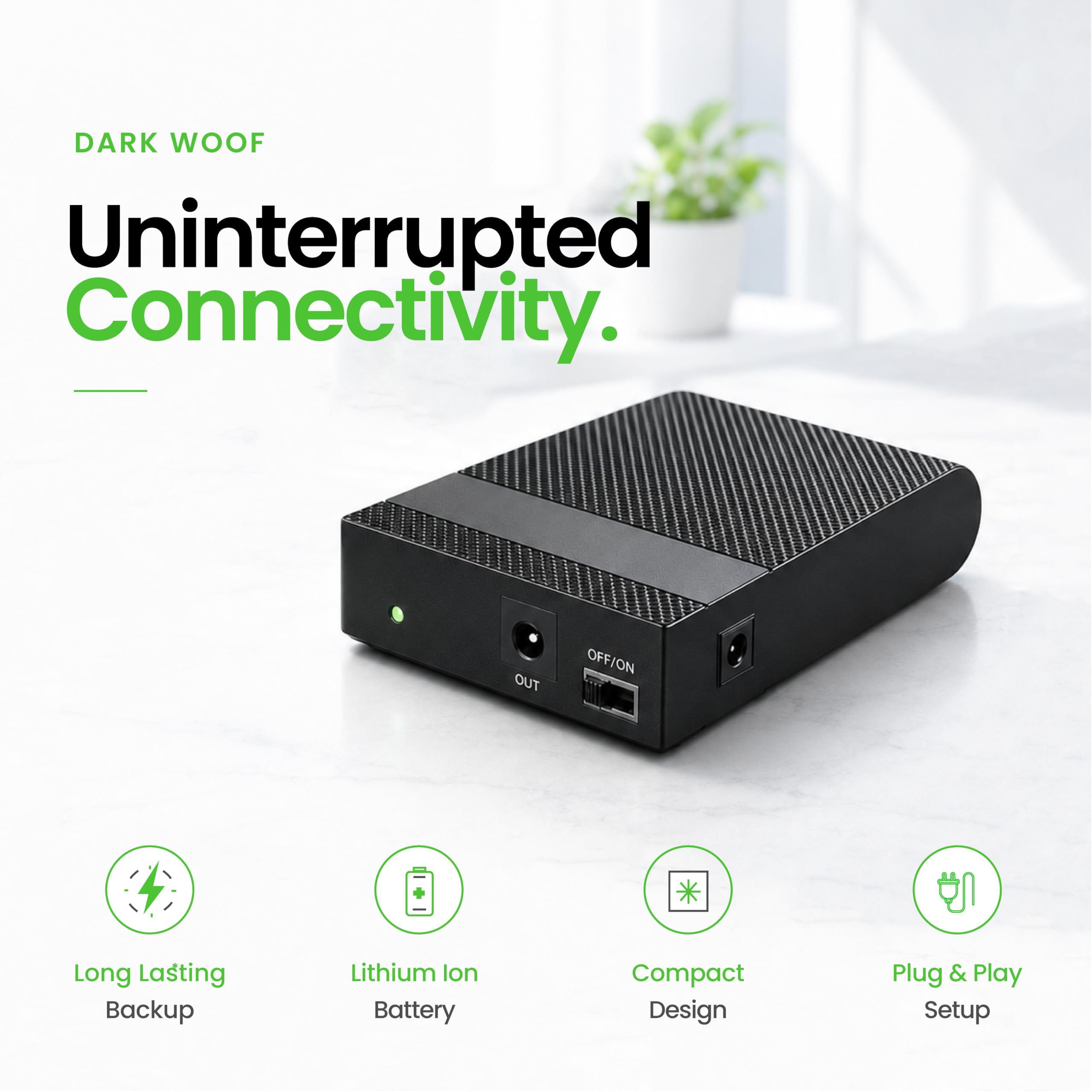WiFi Router UPS - 8 Hour Backup FREE SHIPPING -2