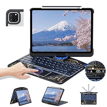 マジックキーボードケース　他角度回転　360° Amazon.co.jp: iPad キーボードケース マジックキーボード 360度