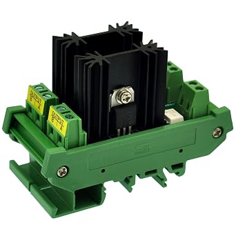 DIN Rail Mount 8 Amp Solid State Relay SSR Module, in 432VDC, Out 100240VAC. 2 Channels