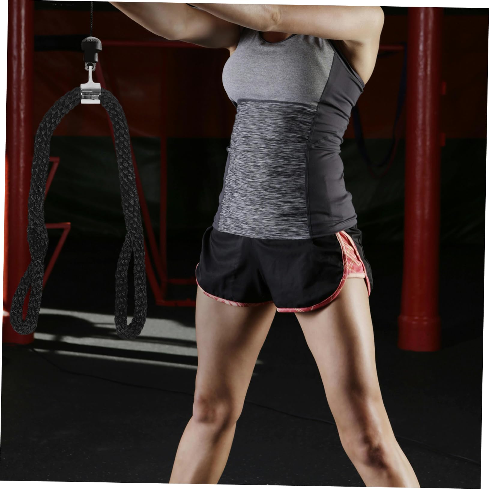 TOYANDONA Cuerda para Tríceps Cuerda Trenzada Cuerda Dinámica para Tríceps Agarres De Mano para Gimnasio Cuerda De Entrenamiento De Fuerza De Poleas Manijas Accesorio De