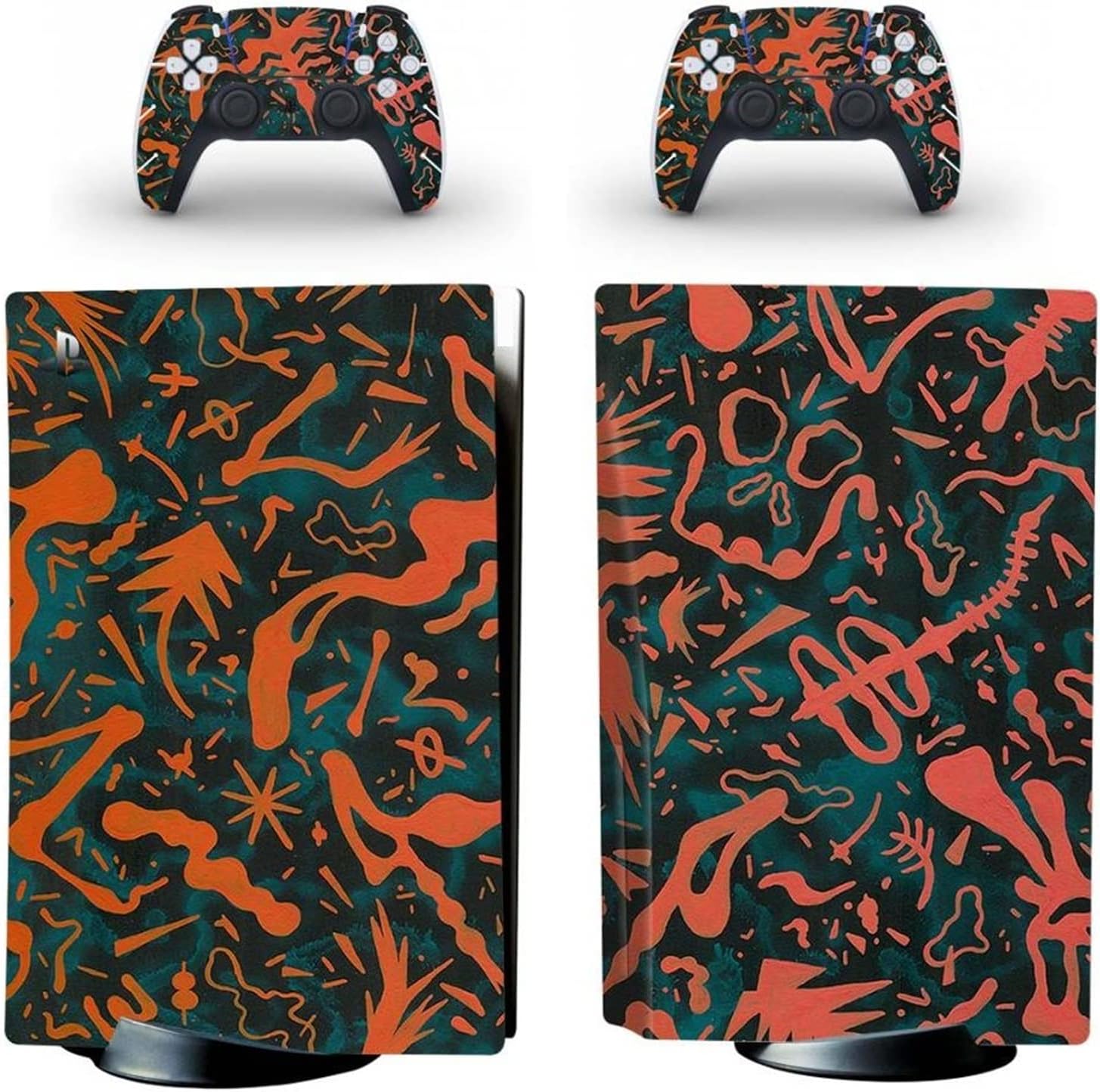保護 For PS5 Skin Disc Edition Anime Console and Controller Vinyl Co