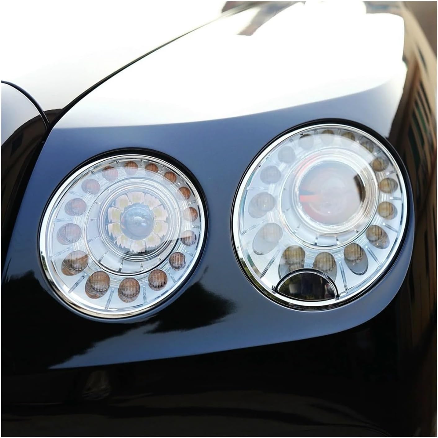 Car Head light Covers Compatible For Bentley Continental for Flying Spur 2013 To 2019 Car Accessory Head light Cover Replace The Original Lampshade(Left) (Left and right)