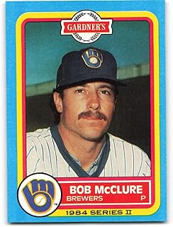 1984 Gardner's Bakery Milwaukee Brewers #12 Bob McClure NM-MT Milwaukee Brewers Baseball