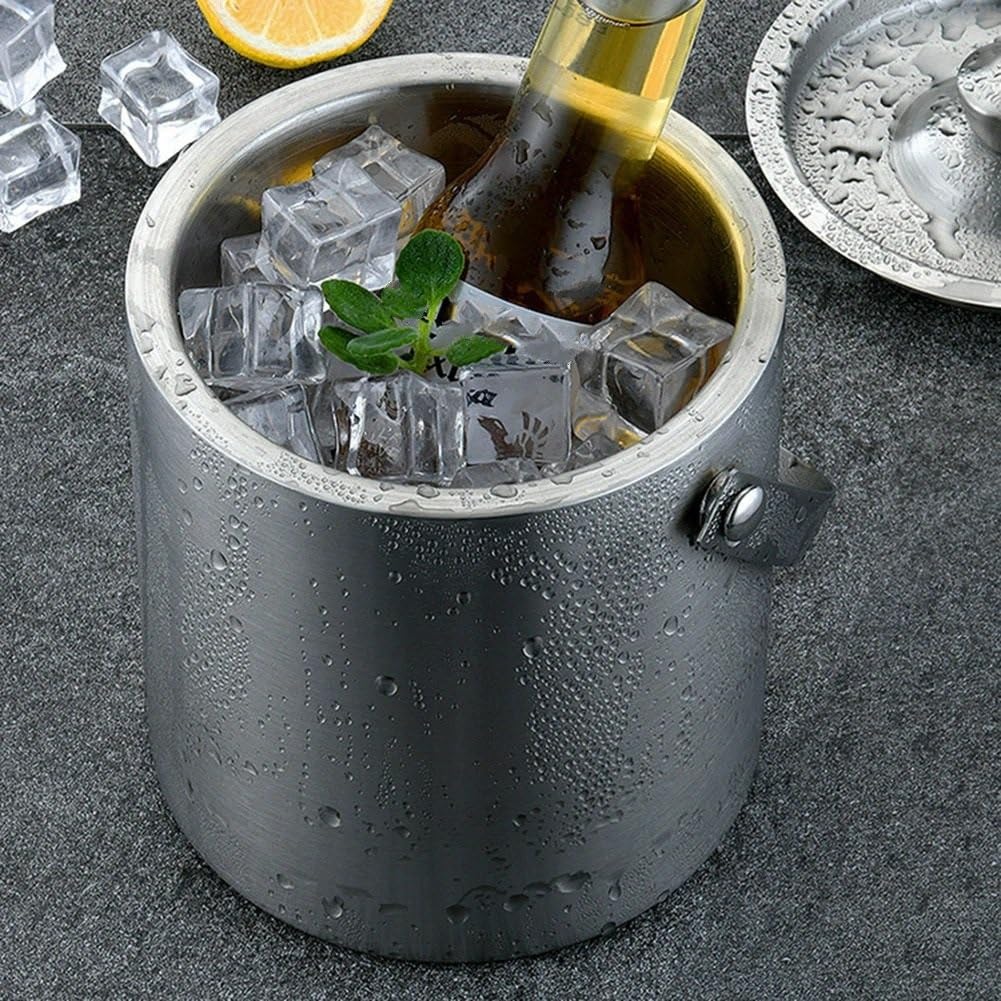 Weinkühler Edelstahl Isolierte EIS Eimer EIS Eimer EIS Cube Container Für Home Bar Kühlen Bier Champagner Flaschenkühler