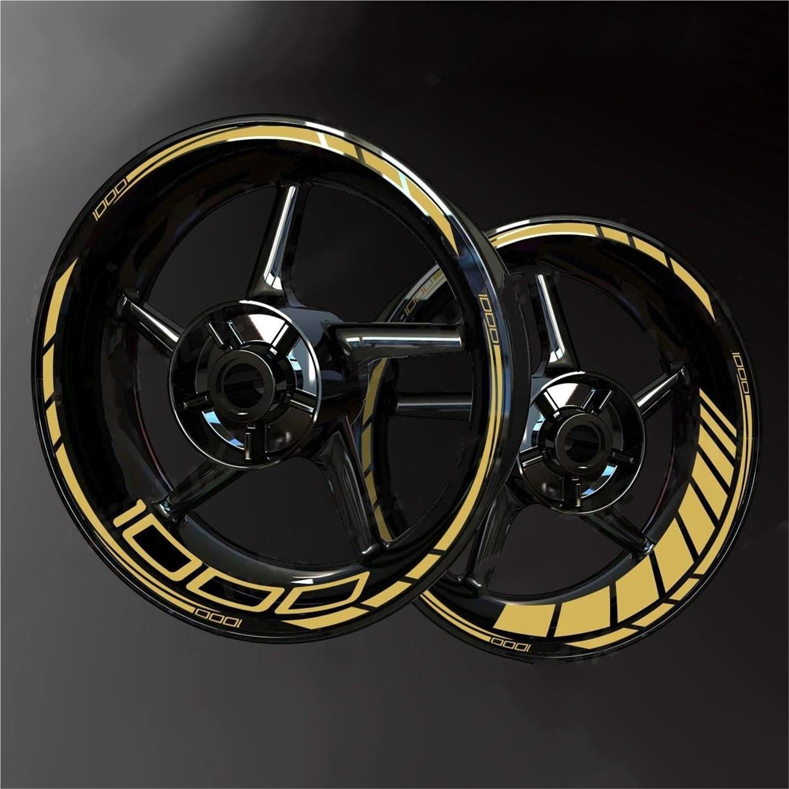 Wheel Stickers Motorcycle Reflective Wheel Decal for for Z1000 for Z 1000 Rim Stripe Decals Waterproof Hub Stickers Rim Reflective Decal