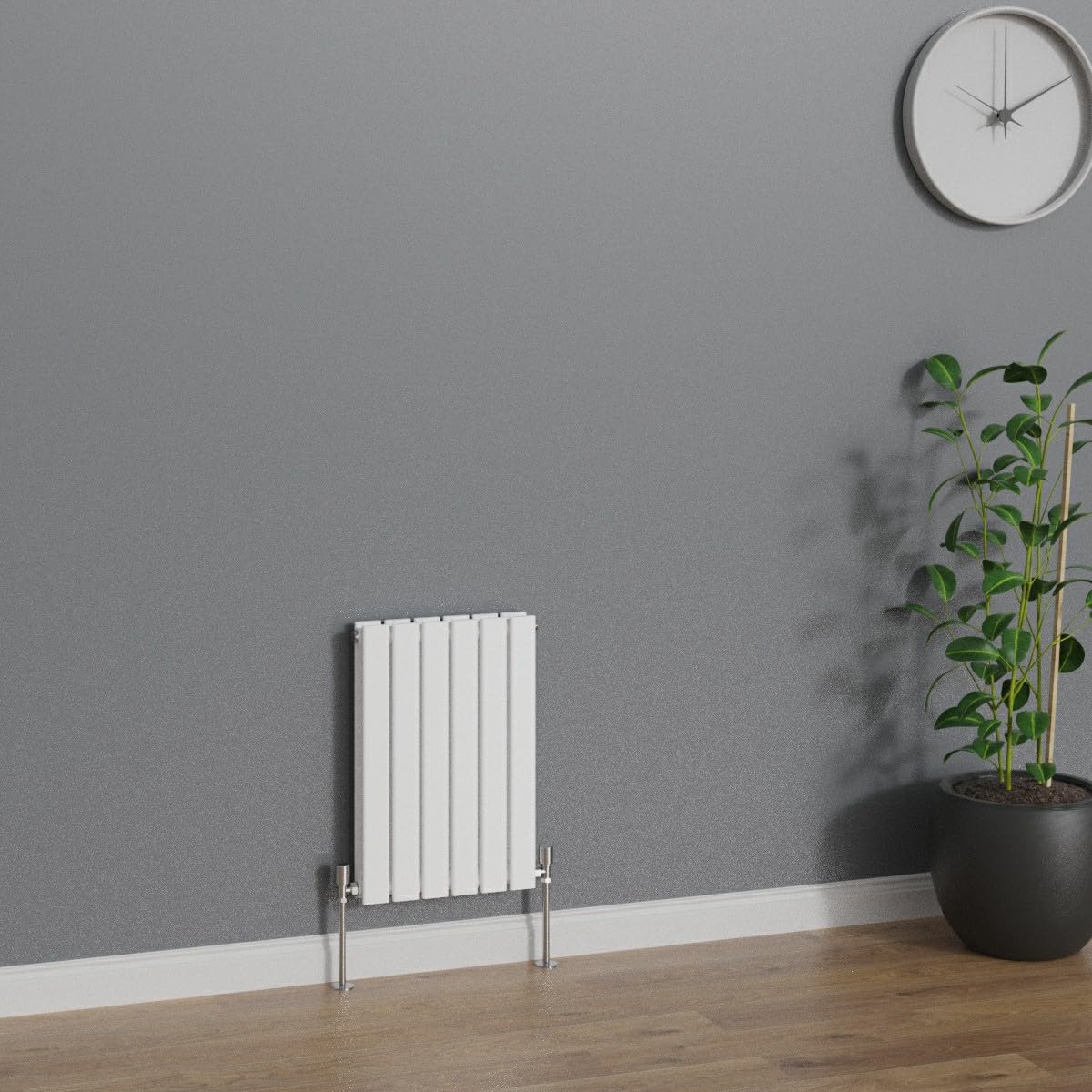 Warmehaus White Horizontal 600X408mm Flat Panel Column Radiator Double