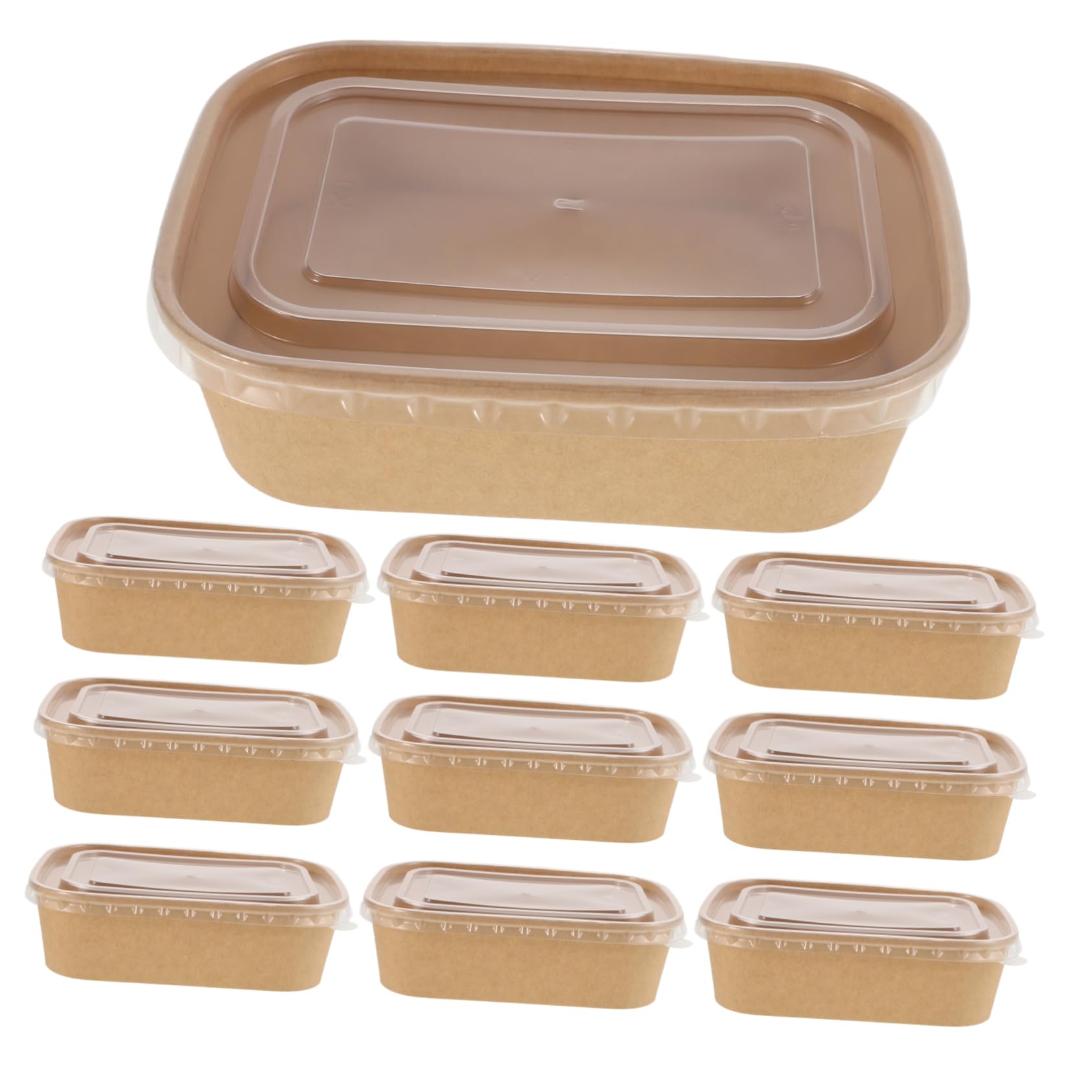 ibasenice Portable Lunch Containers for Hot Food Hamburger Paper Box Takeout Boxes Food Service Disposables Utensils