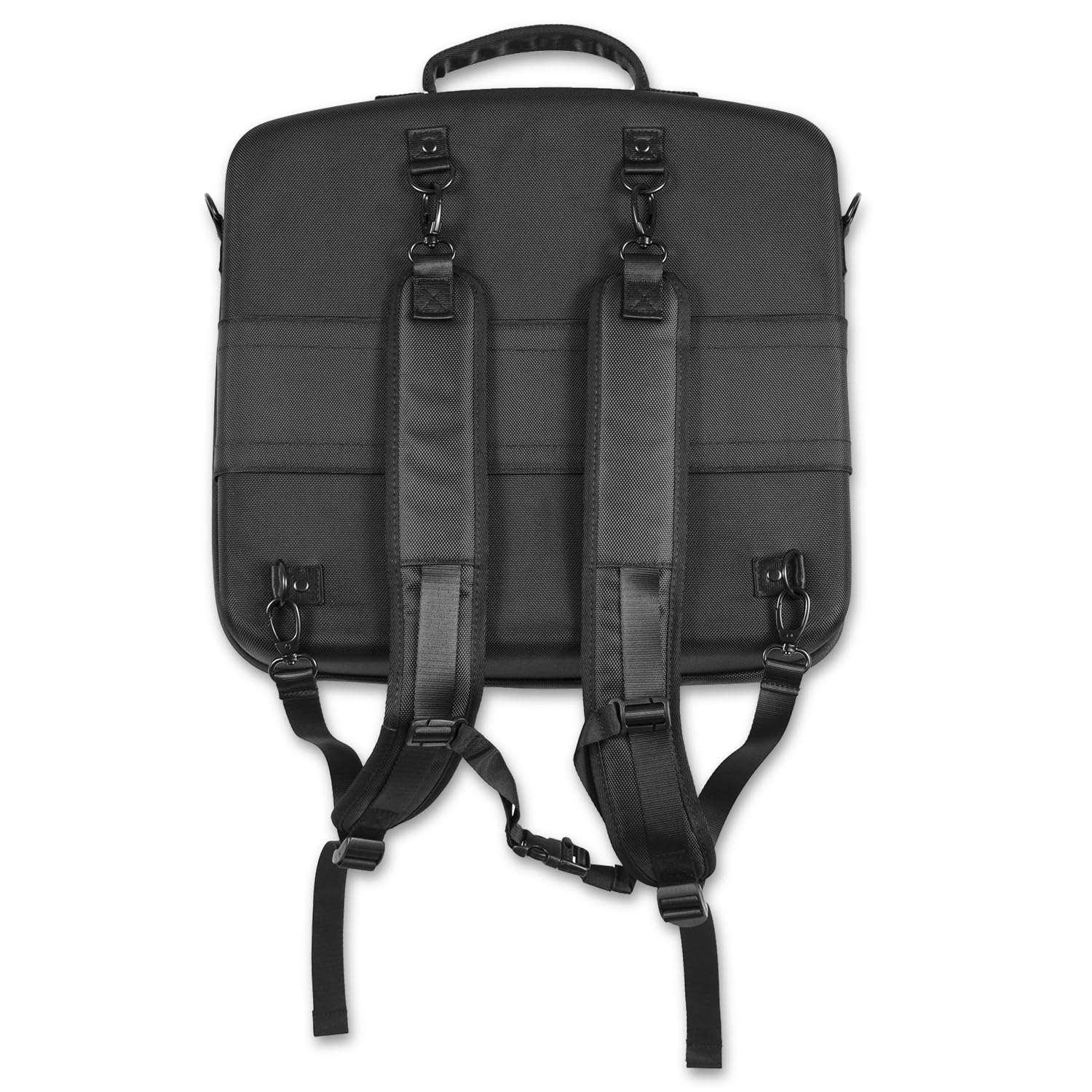 Protekt Tasche für DJM-750 – B750BP DJ-Rucksack für Pioneer Mixer – mit 4 Vordertaschen für Laptop, Kopfhörer, Kabel und wichtiges Zubehör, Schwarz , 525 x 510 x 165 mm, DJ-Mixer-Tasche