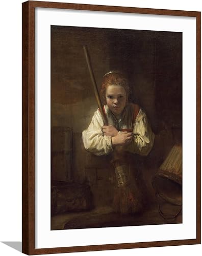 Miniatura 10 de ART.COM Lienzo decorativo para pared, diseño de una chica con escoba, 1651 por Rembrandt van Rijn, decoración figurativa, 18 x 24 pulgadas