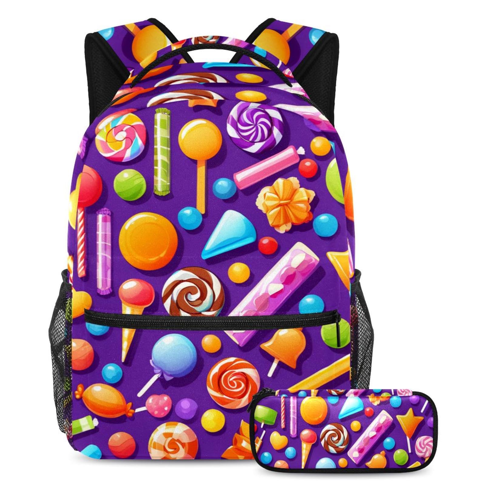 Sac à dos de jour violet pour éviter les crayons perdus au collège - 7