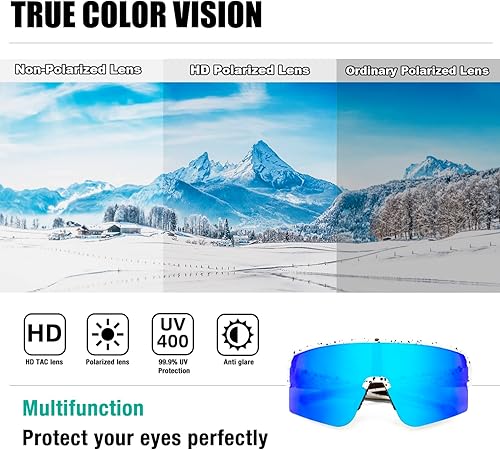 Miniatura 3 de AVV Gafas de sol polarizadas para ciclismo, deportes, protección UV400, pesca, conducción, correr, béisbol, para hombres y mujeres