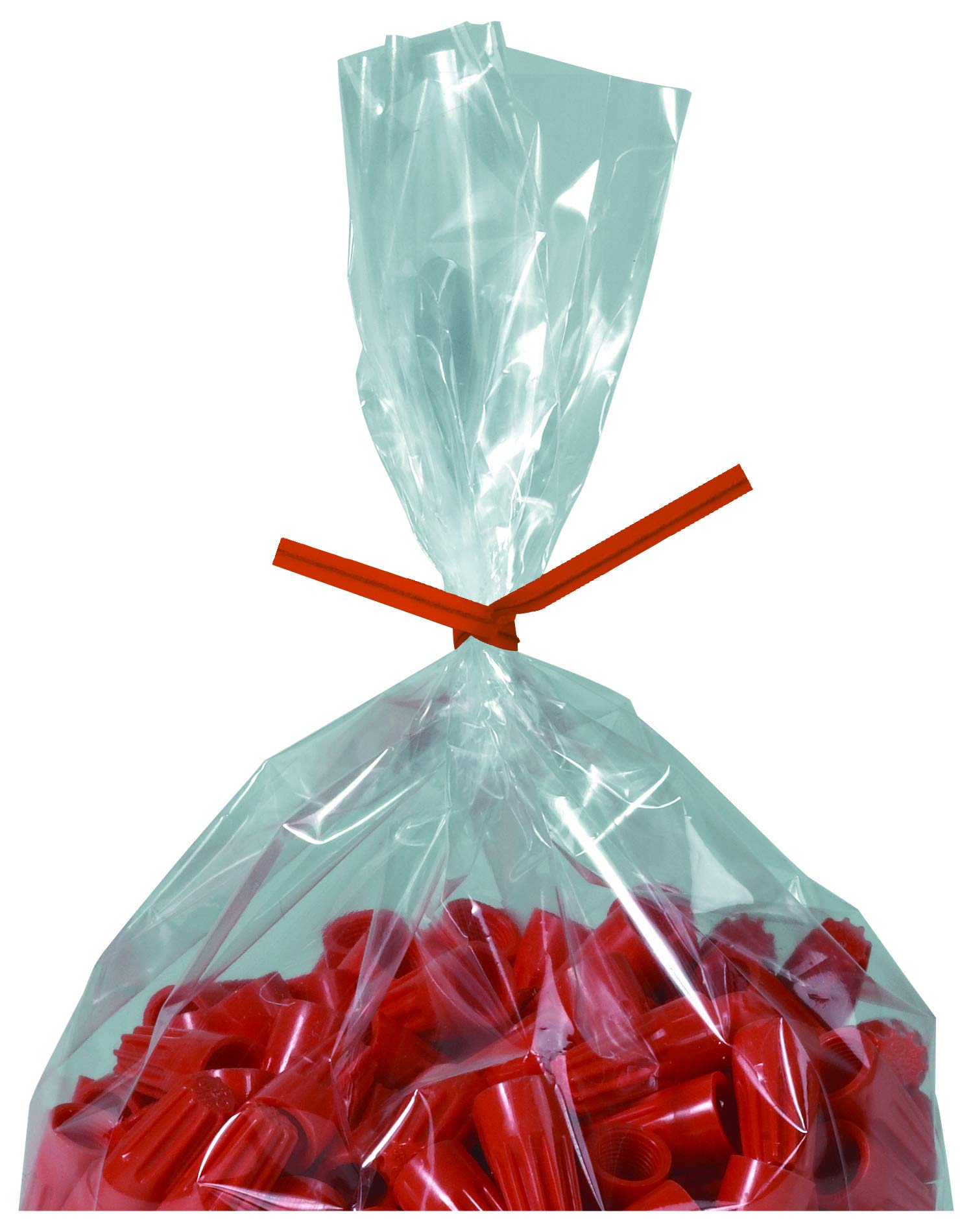 Aviditi Reusable Orange Paper Twist Ties, 12