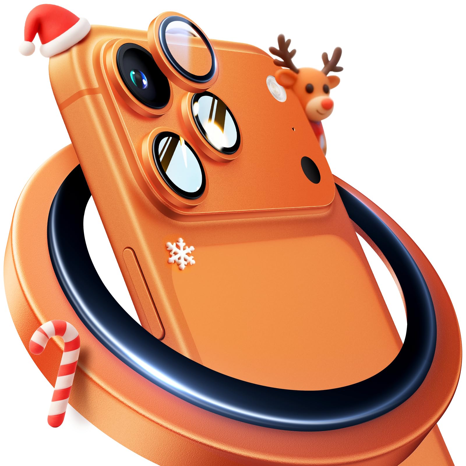 UltraGlass UNBREAK TOP 9H+ Glass for iPhone 17 Pro Max, 17 Pro Camera Lens Protector [NO.1 Military Grade Shatterproof] iPhone 17 Pro Max Camera Protector, 17 ProMax Lens Screen Cover, Cosmic Orange