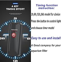 Vista 5 de Luz de limpieza UVC para acuario, luz verde transparente para eliminar algas, limpieza de floración para tanque de peces, lámpara de agua UVC