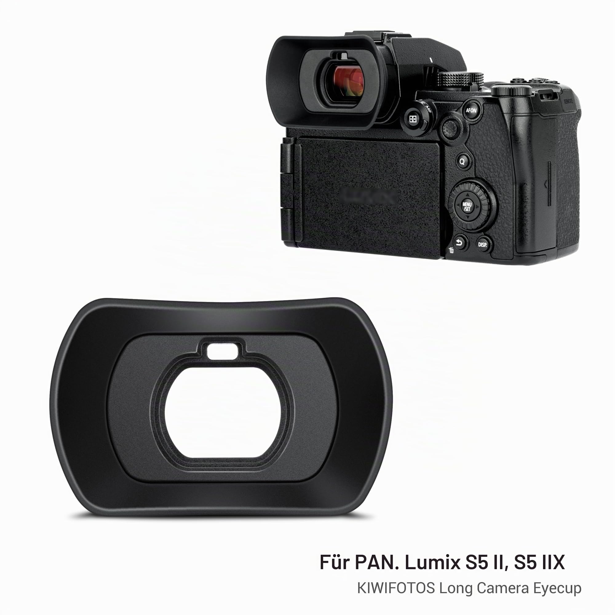 KIWIFOTOS Kamera erweiterte Augenmuschel Okular Kompatibel mit Panasonic Lumix S5 II S5IIX Kamera, Lumix DC-S5 II Sucher Protector Zubehör