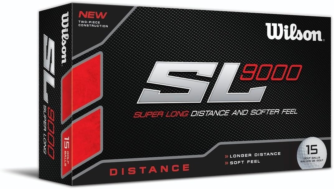Wilson SL 9000 Distance Golf Ball (15-Pack), White