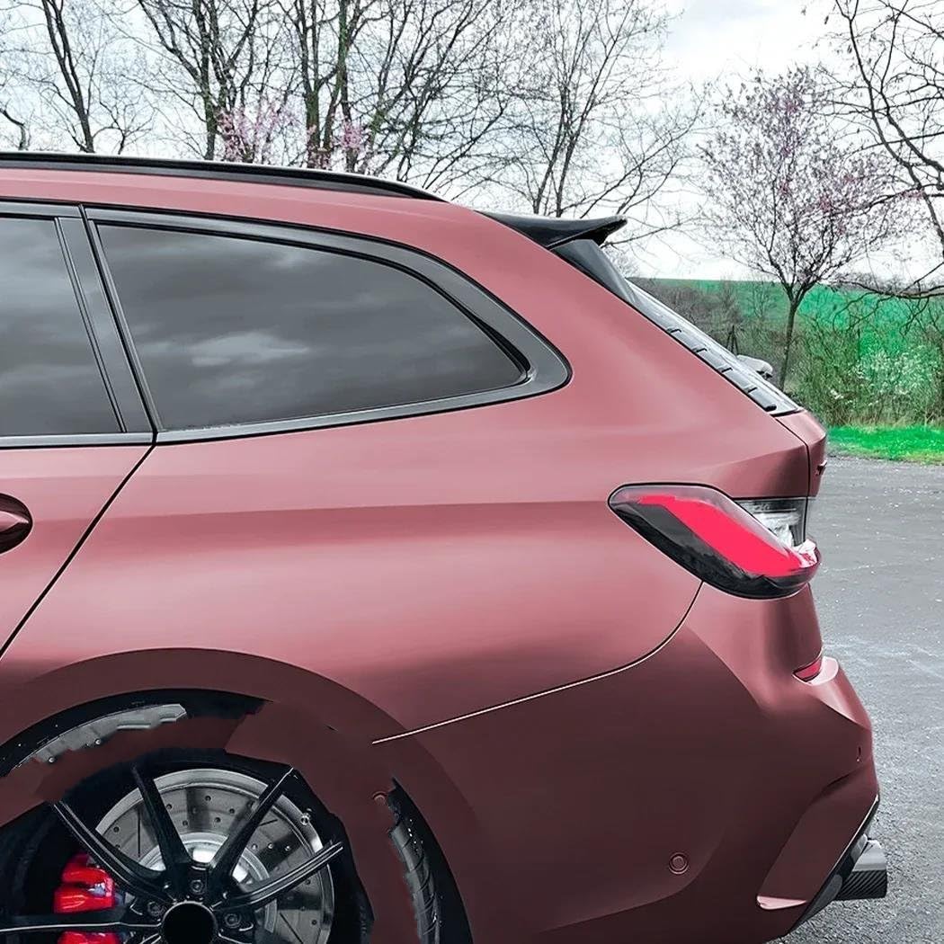 Laterale Lunotto Posteriore Ala Trim Per Serie 3 Per G21 Touring 2019-2024 Adesivi Per Copertura Ala Laterale Bagagliaio Tuning 2 Pezzi ABS Lunotto Posteriore Spoiler(Carbon Look)