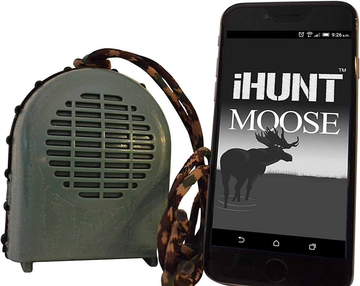 iHunt XSB Moose Call & Bluetooth Speaker Combo, EDIHXSBM, FREE App with 60 + Moose Calls, Compact Rugged Design