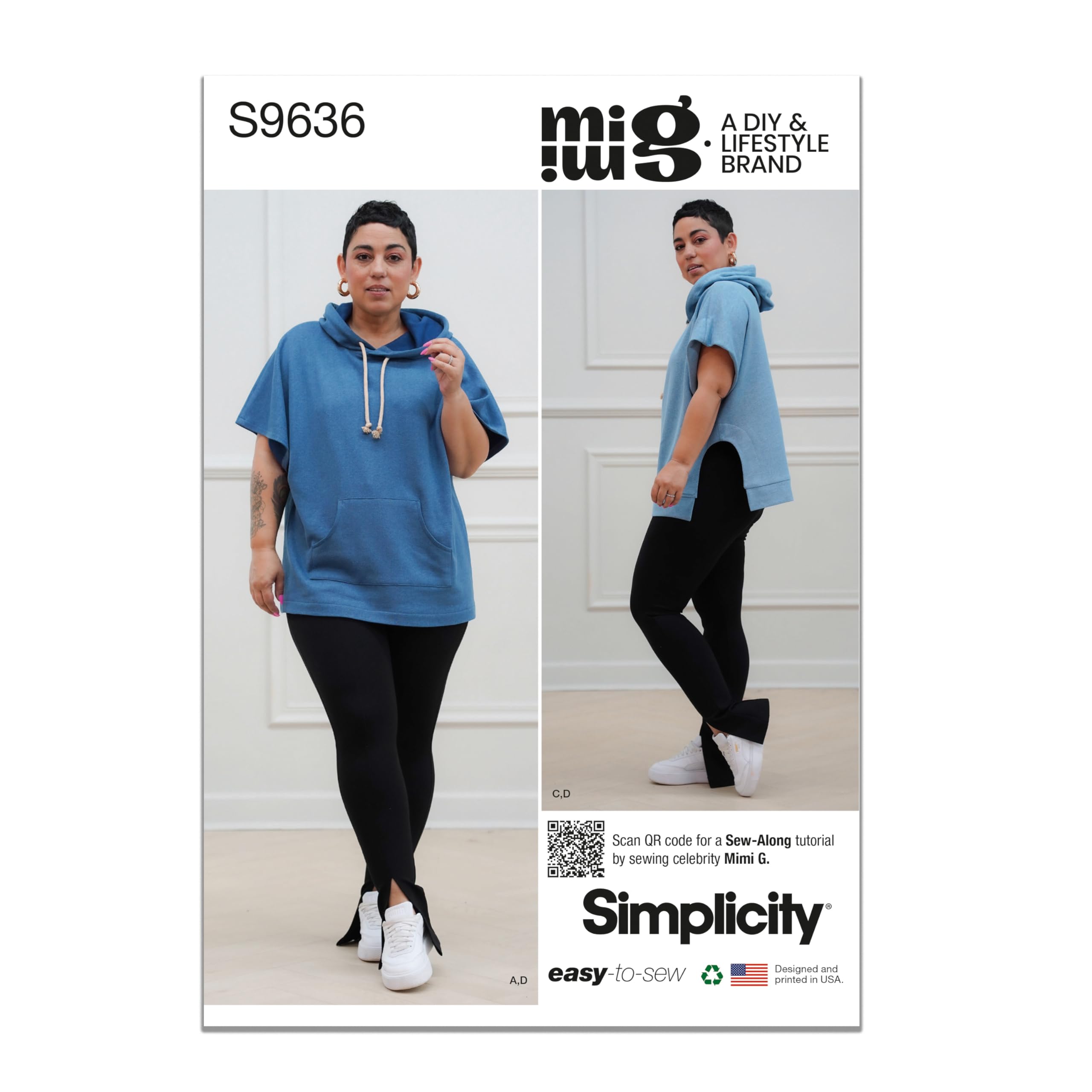 Simplicity SS9636P5 Misses Sportswear P5 (12-14-16-18-20), Mehrfarbig, Sizes 12-14-16-18-20
