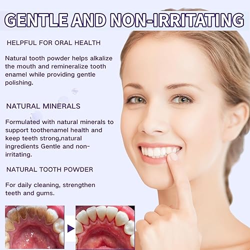 Miniatura 5 de 2 piezas de polvo mineral para dientes, polvo de dientes minerales, tiene un efecto significativo en los dientes y las encías, sin sensibilidad,