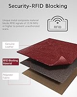 Vista 50 de BOSTANTEN - Cartera de piel auténtica para mujer con bolsillo con cremallera), BL3162011Kcoffee C-Naranja Marrón