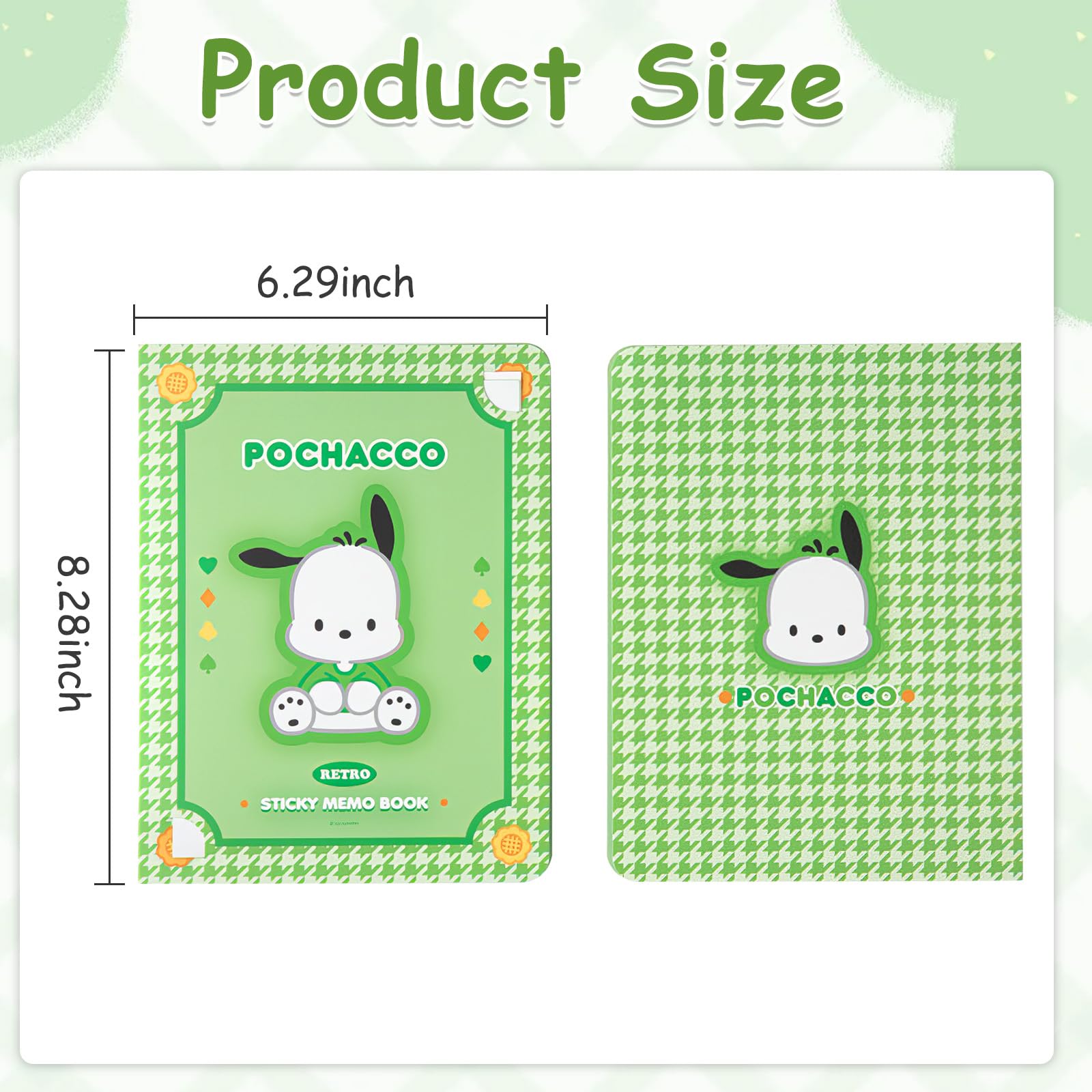 BendJoy® 330 Pcs Patch Dog Kawaii Sticky Notes - Cute Notes For Students & Professionals | Aesthetic Stationery Items | Perfect For Messages, Bookmarks | Portable