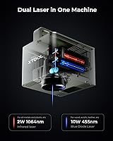 Vista 4 de xTool F1 Grabador Láser Dual 2 en 1, Máquina de Grabado Láser Portátil de Velocidad Relámpago, Grabador Láser HD para Joyería, Metal, Madera, Cuero