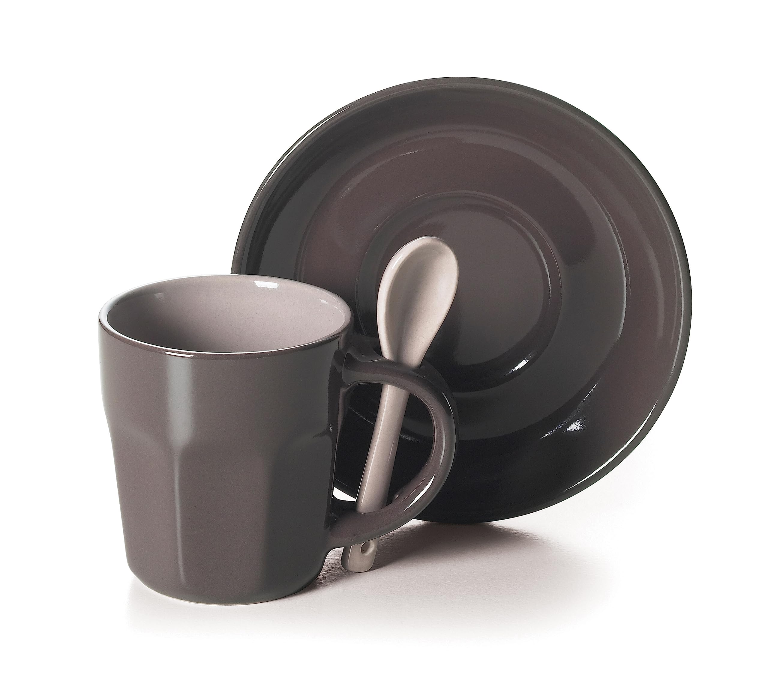 Excelsa Abbraccio Lot de 6 Tasses à café, céramique, Multicolore, 5,5 x 5,5 x 6,5 cm, 1,47 kg
