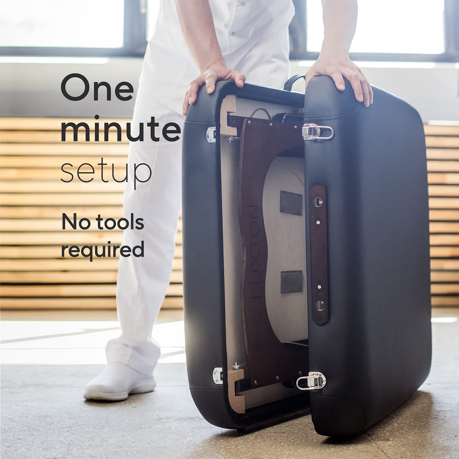 Buy Luxton Home Premium Memory Foam Massage Table with Rolling Carrying