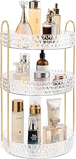 Organizador de maquillaje giratorio para toca...