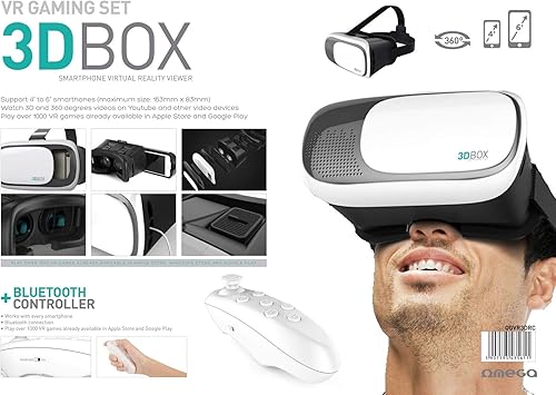 URGEMOVIL Gafas Realidad Virtual Omega Smartphones 4-6 pulg m s Mando URGEMOVIL Gafas Realidad Virtual Omega Smartphones 4-6 pulg m s Mando