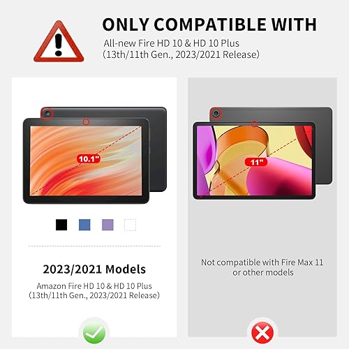 Miniatura 2 de Funda para la nueva Tienda Fire HD 10 (solo apta para la 11 generación, lanzamiento 2021) y la tablet Fire HD 10 Plus, funda plegable y delgada con