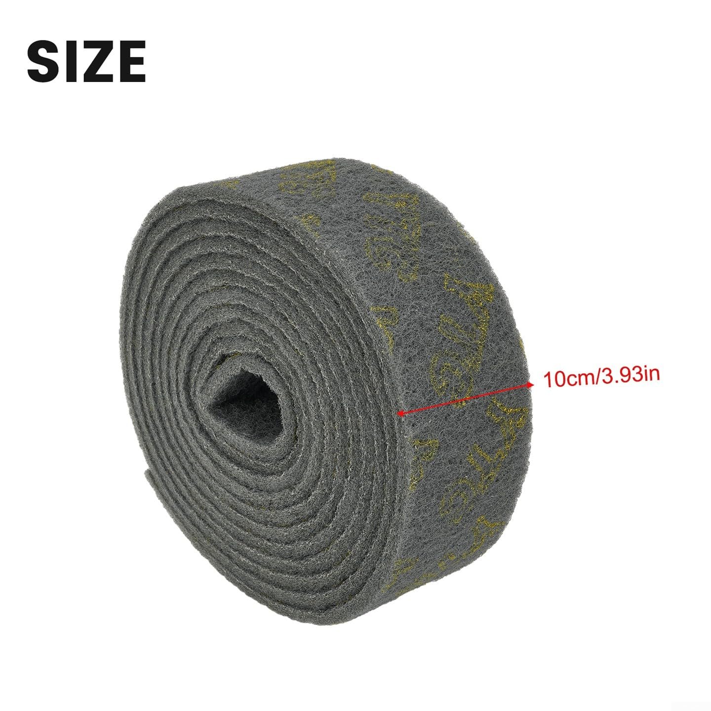 Spugna abrasiva 6M Resistente alle Alte Temperature per superfici della Cucina e Pavimenti in Piastrelle (10 cm x 6 Metri)