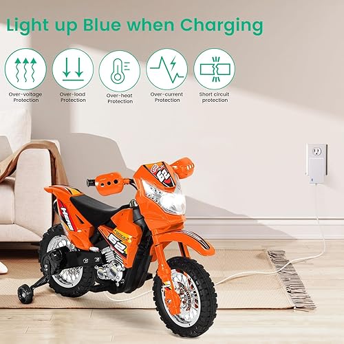 Miniatura 4 de Cargador de 6 voltios para niños de juguete de coche, cargador de batería de 6 V para Best Choice Products SUV, fuente de alimentación con luz