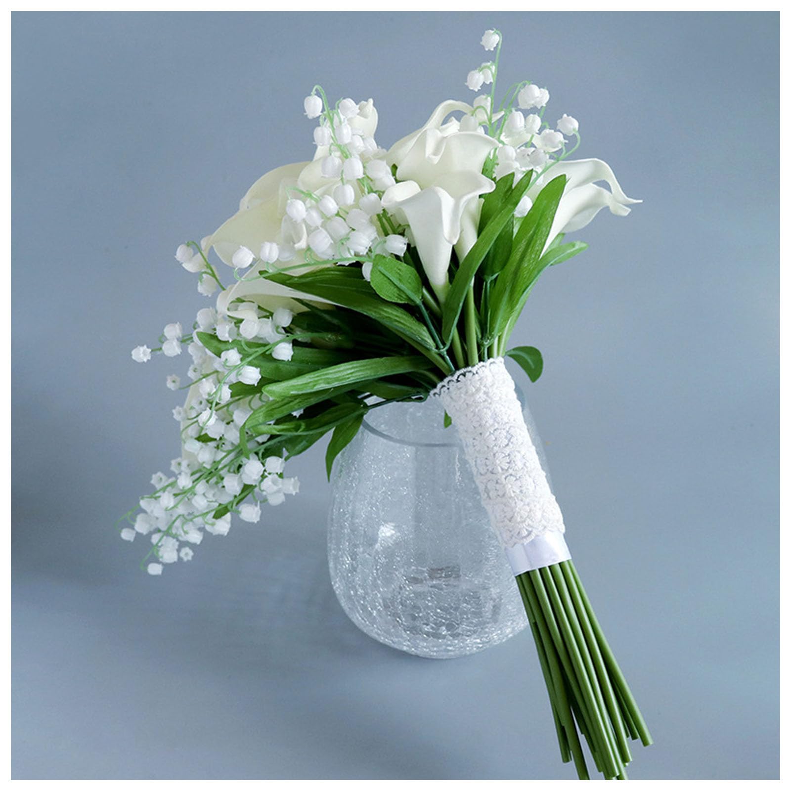 Mazzo Pendente Di Calle, Bouquet Artificiale A Cascata, Composizione Floreale Allungata, Lunghe Grappoli Di Calle Pendenti Con Petali Morbidi, Per Matrimonio Costiero, Arredamento Tavol(Color:D-1 PCS)