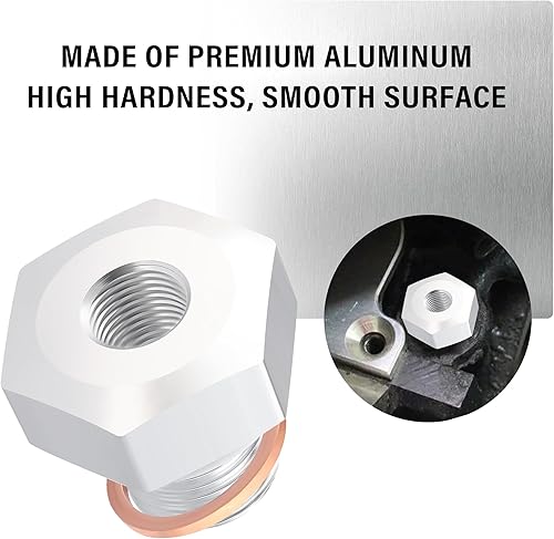 Miniatura 3 de Adaptador de presión de aceite LS compatible con todos los motores de la serie GM LS, adaptador de sensor de presión de aceite de intercambio