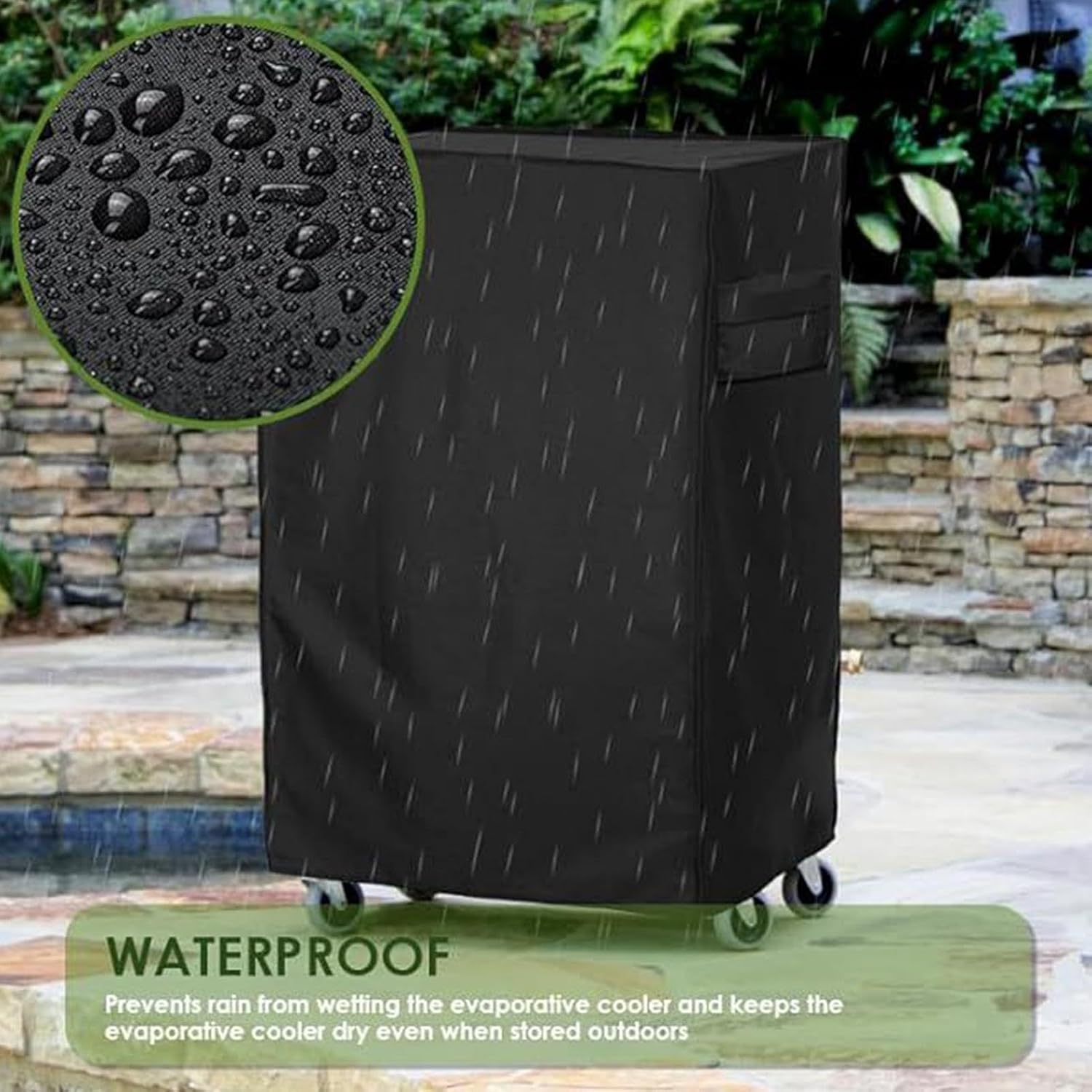 Evaporative Cooler Cover, UV Resistant with Sleeve Build, Garden Patio